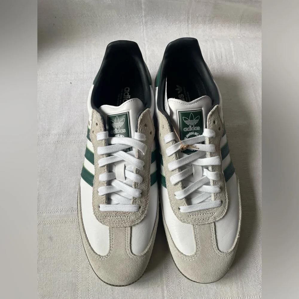Adidas Samba ADV White College Green Sneakers Men's Size 11 GY6940 - Picture 2 of 9